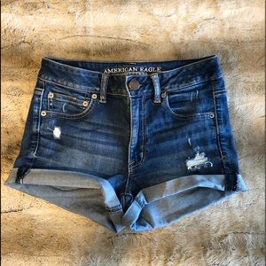 American Eagle high waisted denim shorts